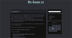 Desktop Screenshot of on-game.cz