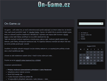 Tablet Screenshot of on-game.cz